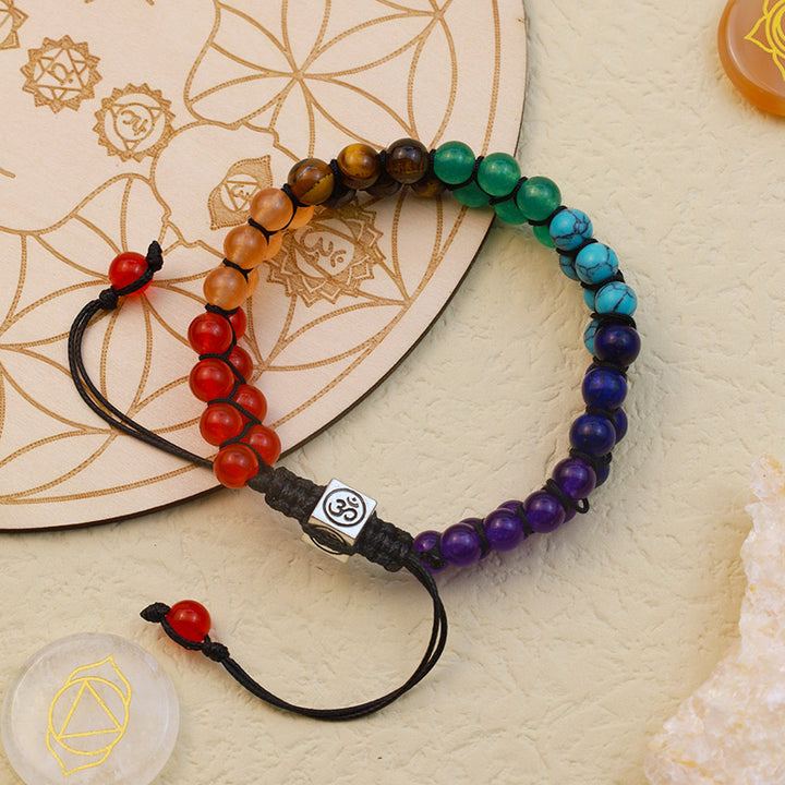 Pulsera de sanación de chakras con orgón de Olivenorma 