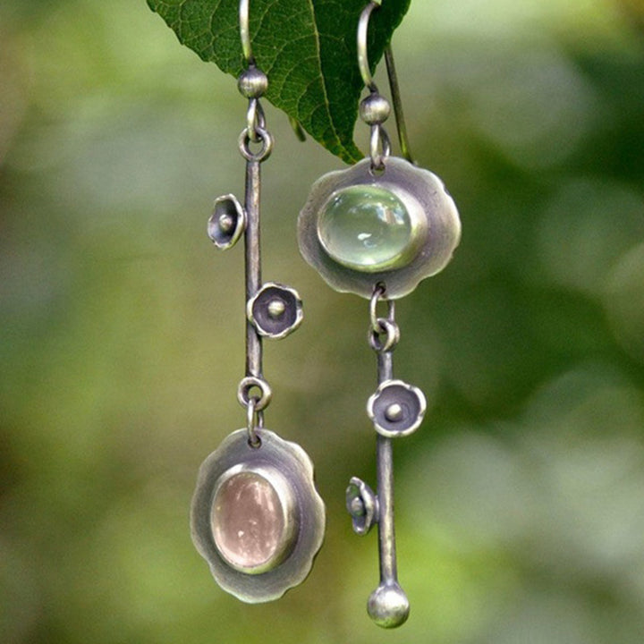 Pendientes retro de purificación de cristal