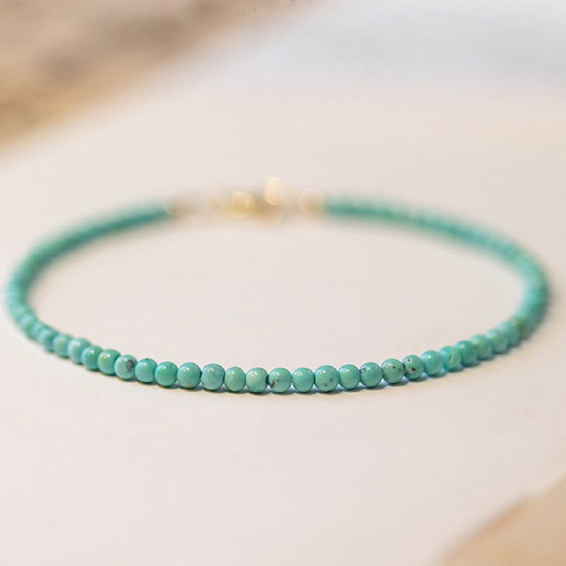 Pulsera de piedra preciosa turquesa protectora Tranquil Energy