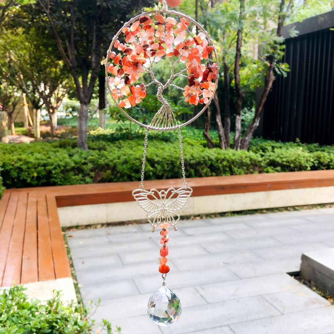 Adorno colgante de mariposa del árbol de la vida de Olivenorma 