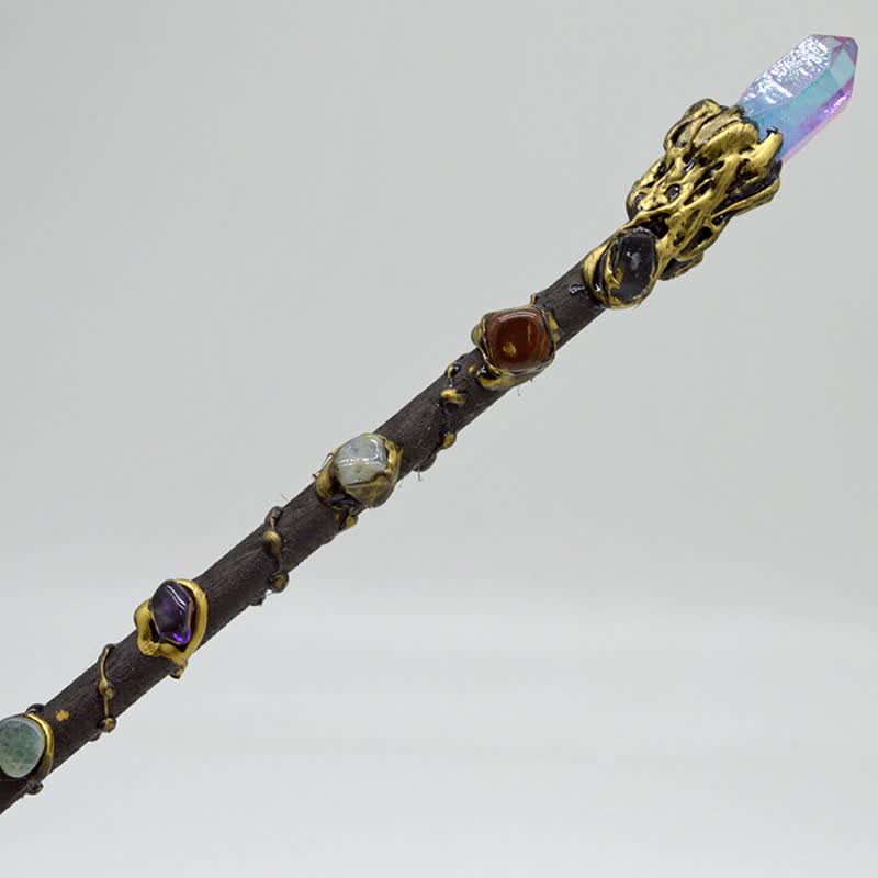 Varitas de cristal de hada de la luna, el sol y la estrella de Olivenorma