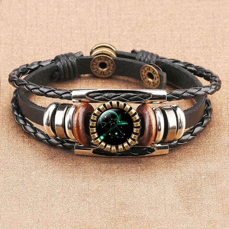 Pulsera retro del zodiaco Olivenorma
