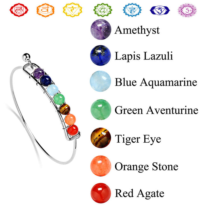 Pulsera de sanación de chakras con orgón de Olivenorma 