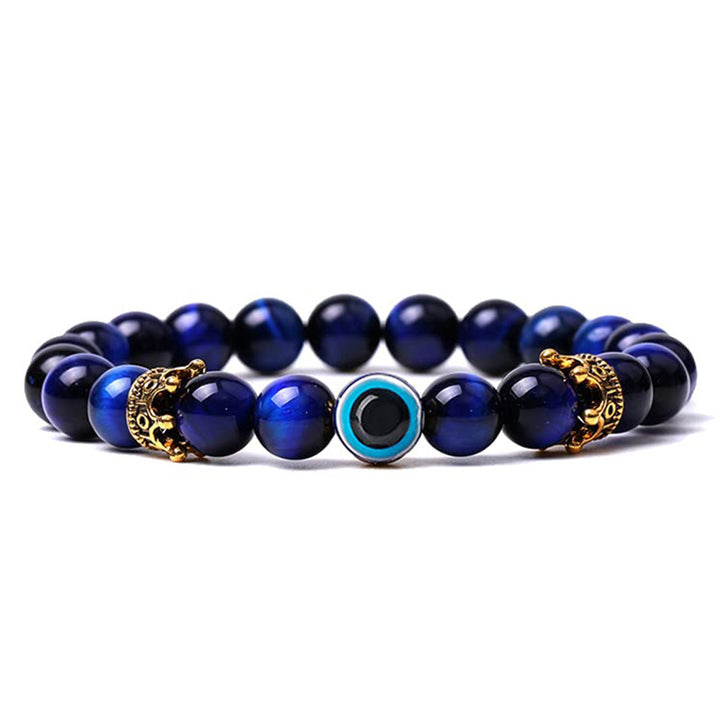 Pulsera de turquesa con protección contra el mal de ojo de Olivenorma 