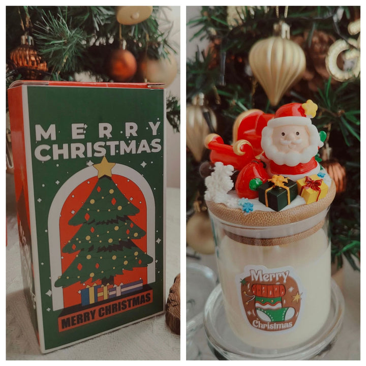 Vela decorativa navideña de Santa Claus de Olivenorma 