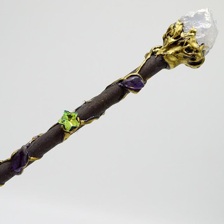 Varitas de cristal de hada de la luna, el sol y la estrella de Olivenorma