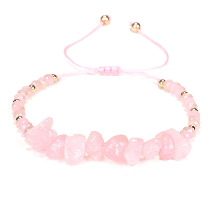 Pulsera de hilo de grava con cristales de Bohemia de Olivenorma 
