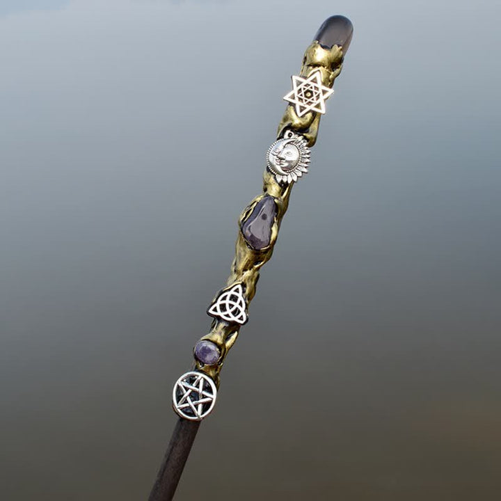 Varitas de cristal de hadas de la luna y el sol de Olivenorma