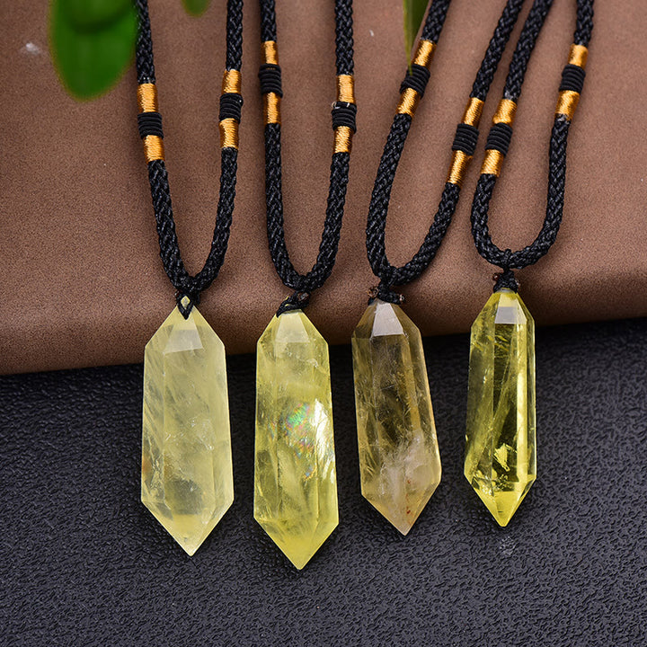 Collar curativo de amatista de cristal natural de Olivenorma