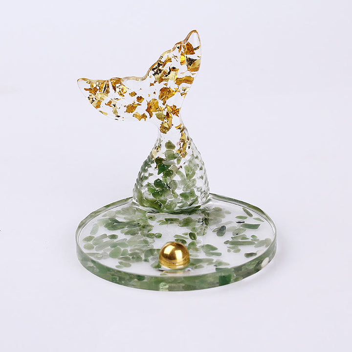 Soporte para teléfono con cola de sirena y pegamento de grava de cristal de Olivenorma