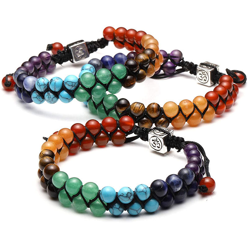 Pulsera de sanación de chakras con orgón de Olivenorma 