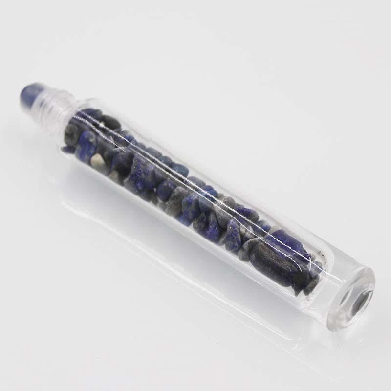 Botella de aceite esencial en roll-on de Olivenorma con decoración de cristal