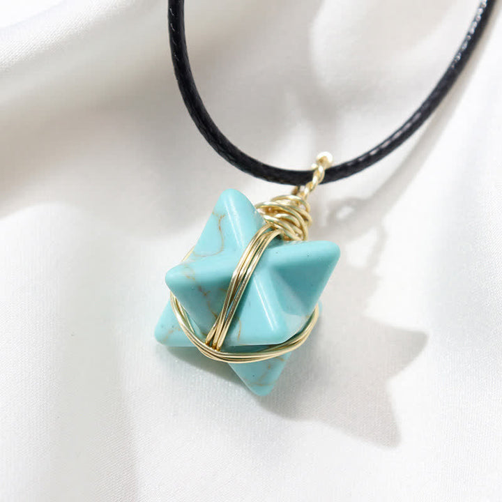 VEHÍCULO DE LUZ DIVINA - Collar Merkaba de Cristal 