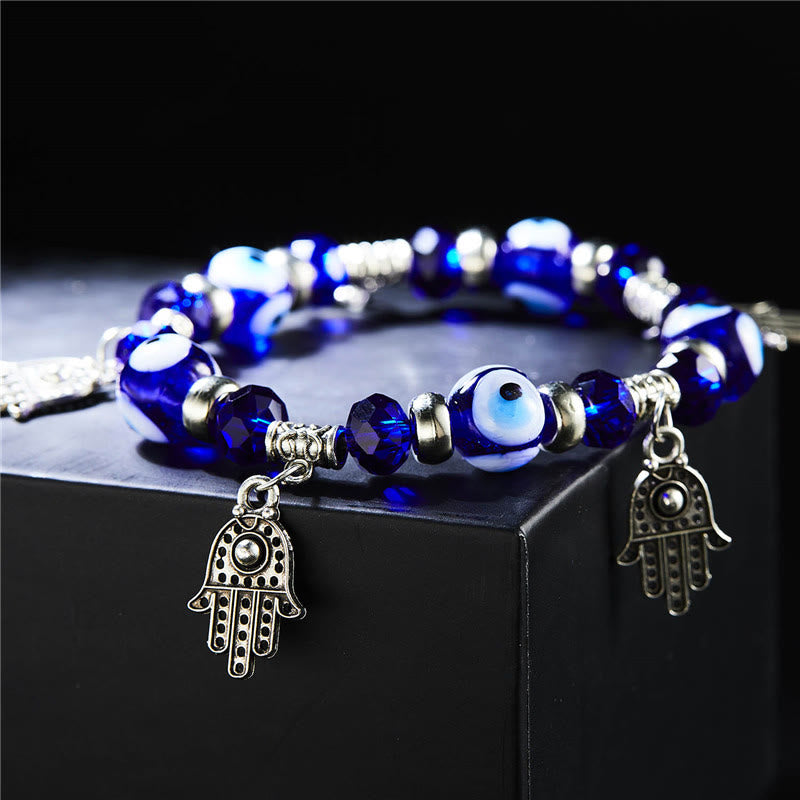 Pulsera de circón epoxi con colgante de ojo turco y ojo malvado de Olivenorma
