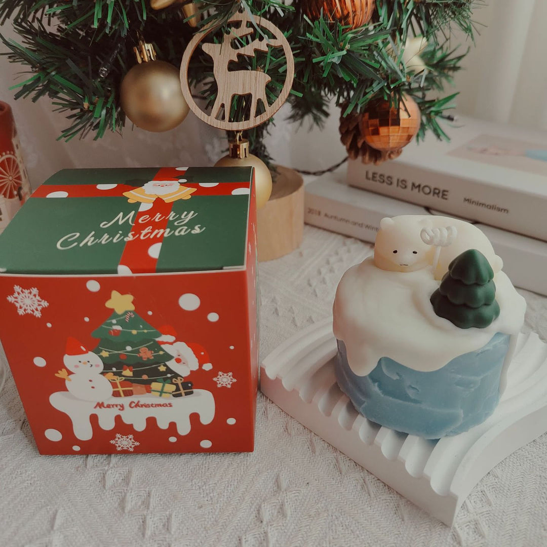 Vela modelo galleta pastel navidad Olivenorma