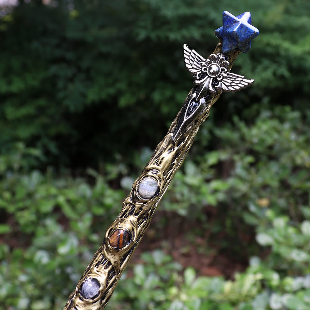 Varitas de cristal Merkaba de chakras naturales de Olivenorma