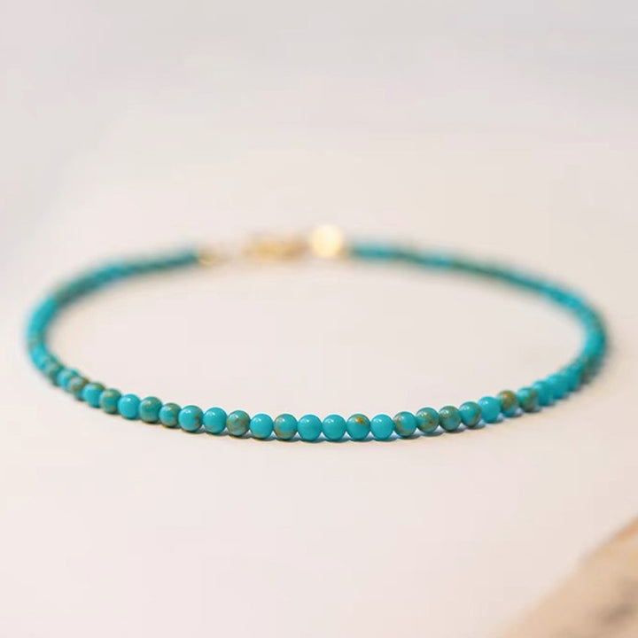 Pulsera de piedra preciosa turquesa protectora Tranquil Energy
