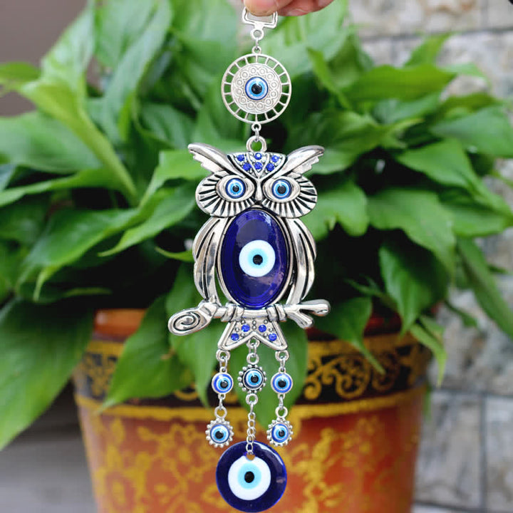 Amuleto de protección para el mal de ojo y el búho de Olivenorma para decoración de pared