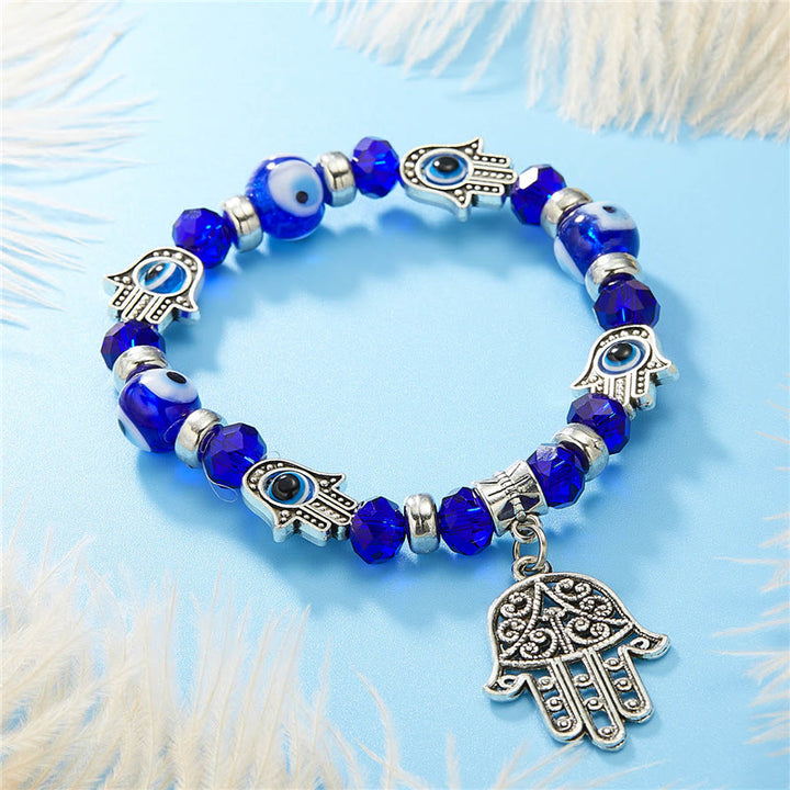 Pulsera de circón epoxi con colgante de ojo turco y ojo malvado de Olivenorma