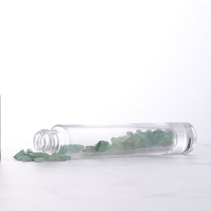 Botella de aceite esencial en roll-on de Olivenorma con decoración de cristal