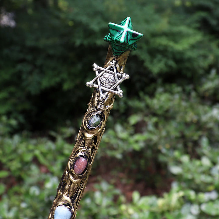 Varitas de cristal Merkaba de chakras naturales de Olivenorma