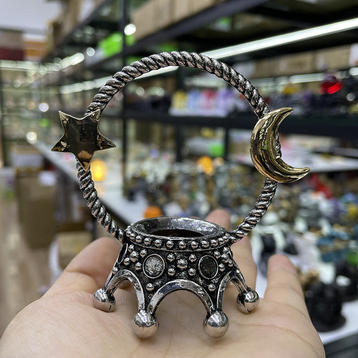 Adornos decorativos con forma de estrella y luna de Olivenorma.