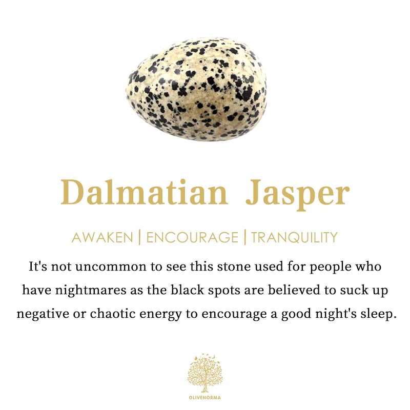 Esfera de cristal Awaken de jaspe dálmata de Olivenorma