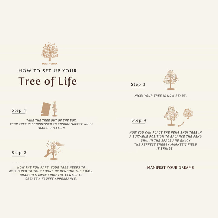 Olivenorma irradia amor: árbol de cuarzo rosa Feng Shui
