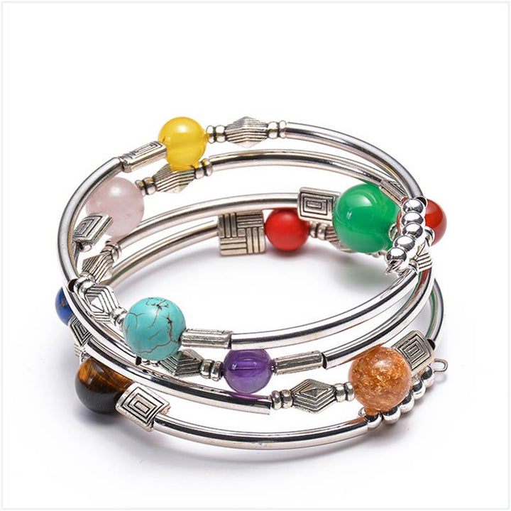 Pulsera de orgón con chakras de Olivenorma 