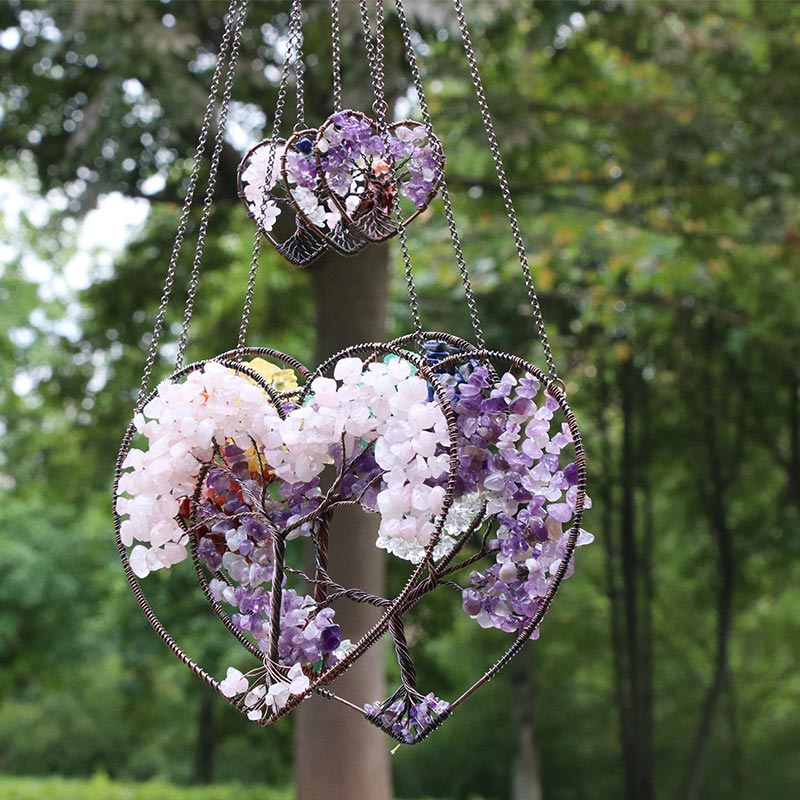 Adornos decorativos del árbol de la vida del amor de los chakras de Olivenorma 