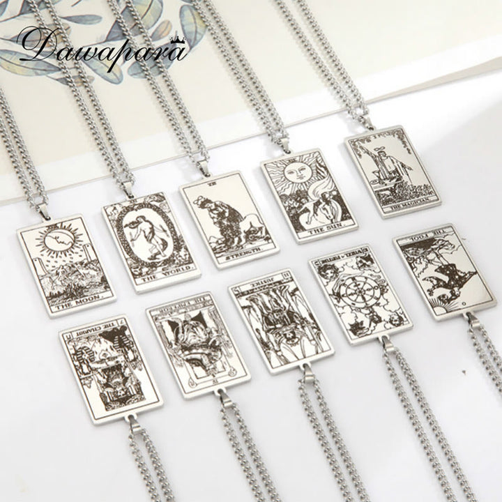 Collares de tarot de acero inoxidable de Olivenorma