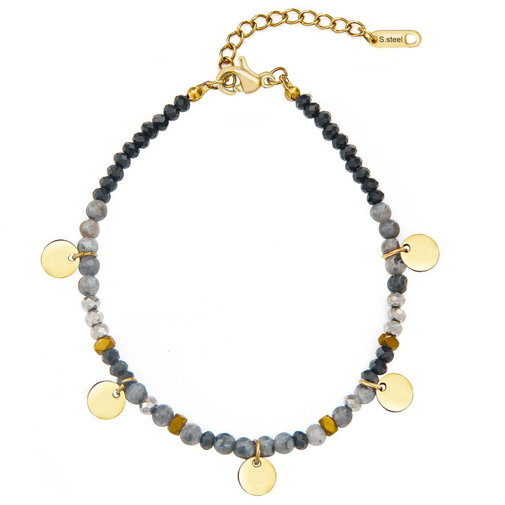 Juego de pulseras apilables con estrellas de turquesa natural de Olivenorma 
