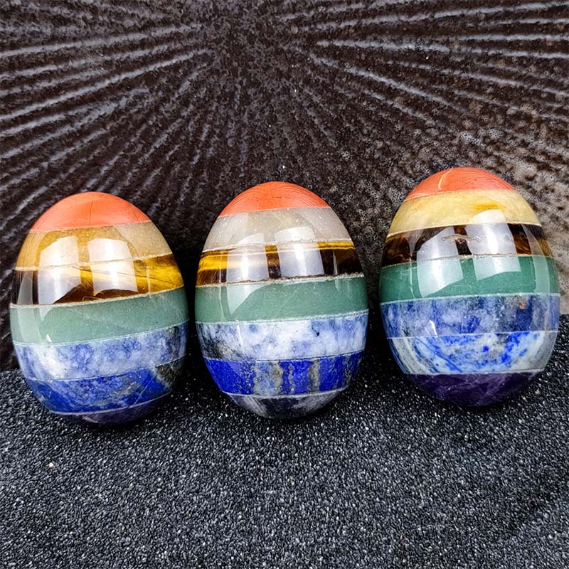 Huevo de cristal del espíritu creativo del chakra de Pascua de Olivenorma