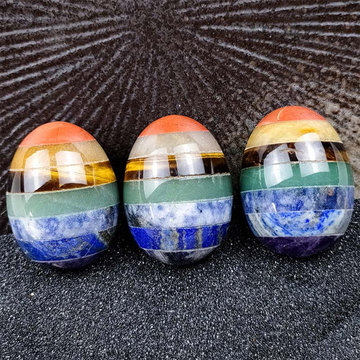 Huevo de cristal del espíritu creativo del chakra de Pascua de Olivenorma