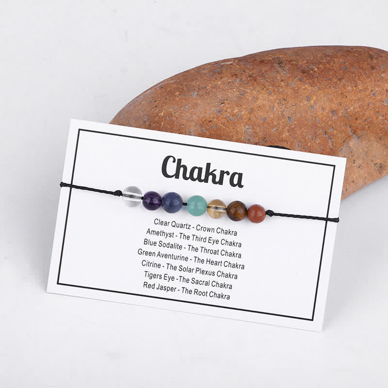 Pulsera de cristal con cuentas curativas mágicas de Olivenorma