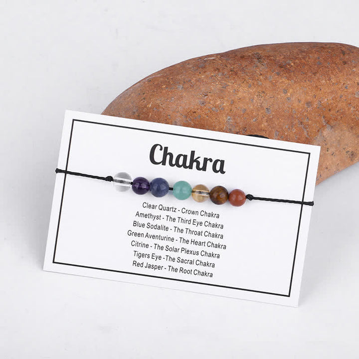Pulsera de cristal con cuentas curativas mágicas de Olivenorma