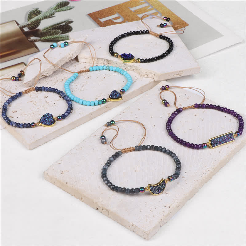 Pulsera de cristal natural facetado Olivenorma 