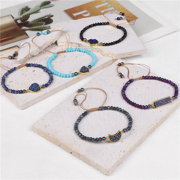 Pulsera de cristal natural facetado Olivenorma 