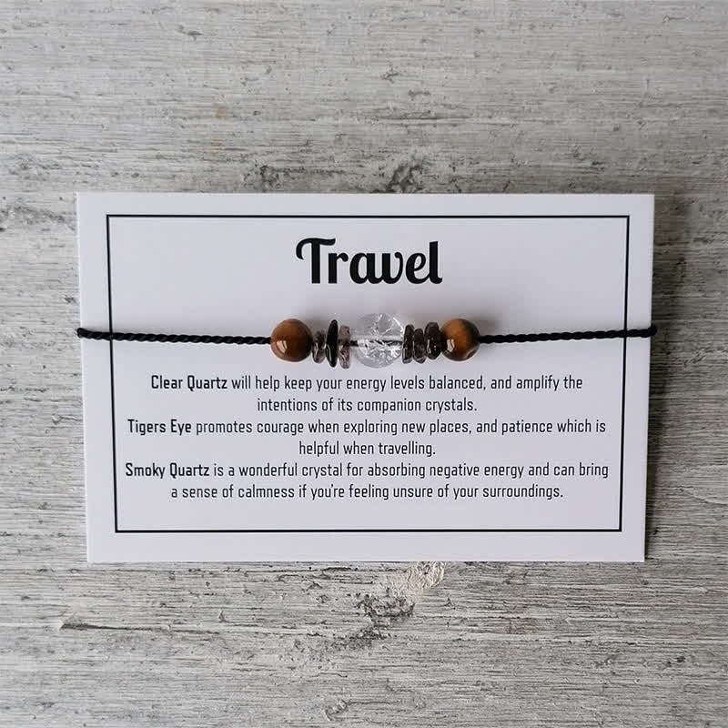 Pulsera de cristal con cuentas curativas mágicas de Olivenorma