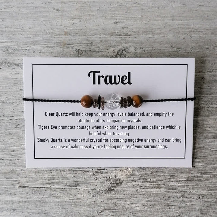 Pulsera de cristal con cuentas curativas mágicas de Olivenorma