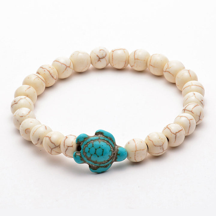 Pulsera de tortuga de piedra natural