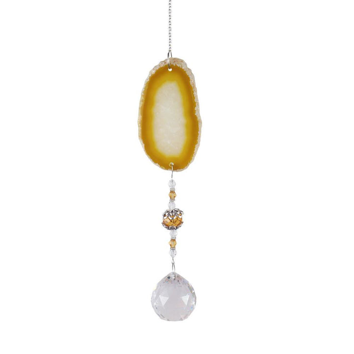 Colgante hecho a mano Olivenorma con carillón de viento de cristal solar