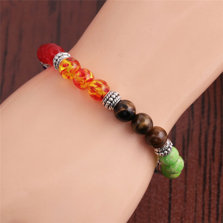 Pulsera de orgón con chakras de Olivenorma 