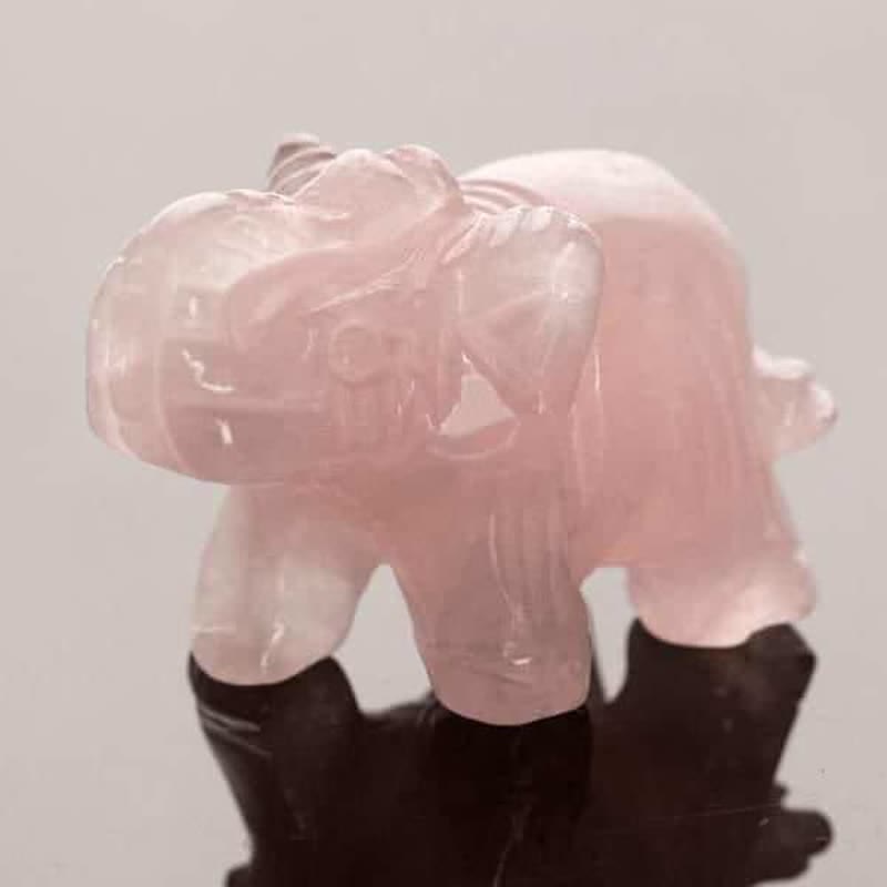 Figuras de elefantes de Reiki de Olivenorma, decoración con piedras preciosas
