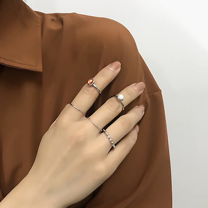Juego de 8 anillos apilables para nudillos de Olivenorma