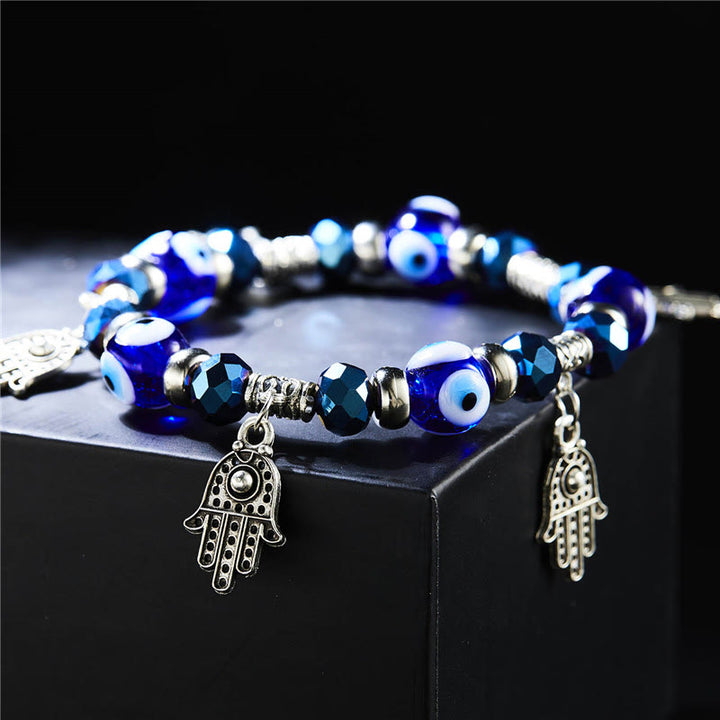 Pulsera de circón epoxi con colgante de ojo turco y ojo malvado de Olivenorma