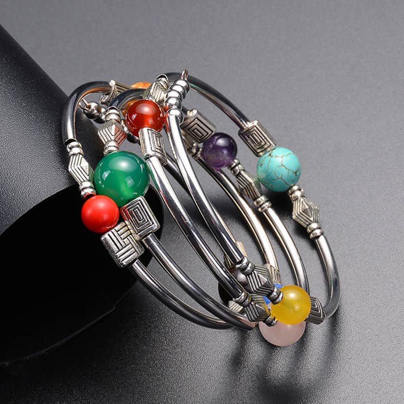 Pulsera de orgón con chakras de Olivenorma 
