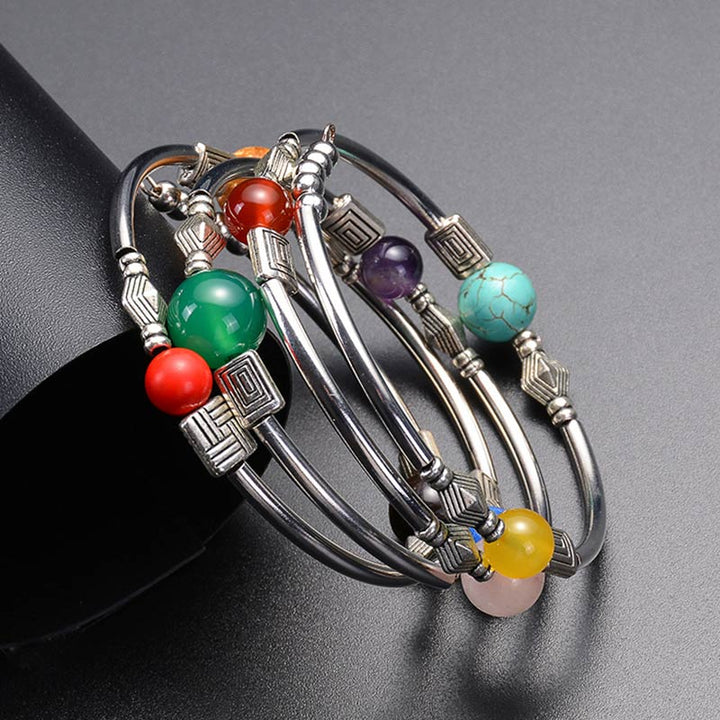 Pulsera de orgón con chakras de Olivenorma 