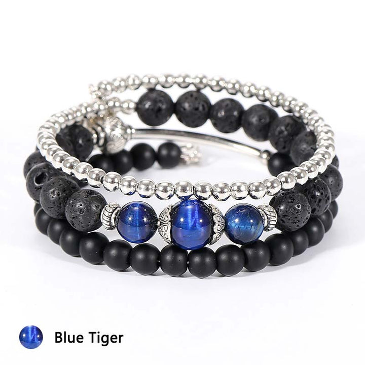 Pulsera de piedra protectora de cristal natural