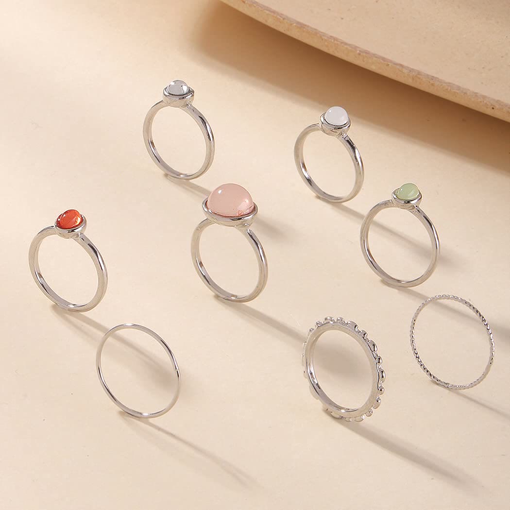 Juego de 8 anillos apilables para nudillos de Olivenorma